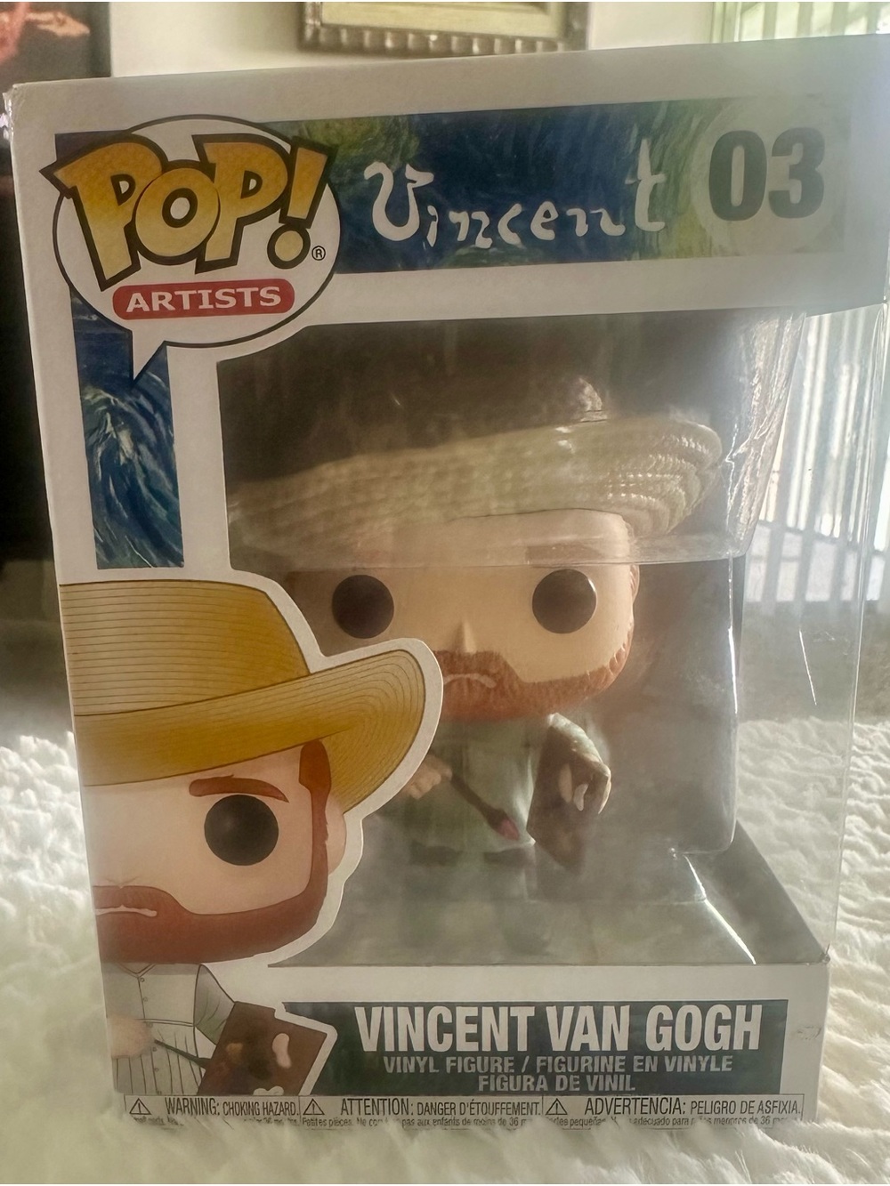 New-Funko Pop! Artists Vincent Van Gogh Vinyl Figure - White, Brown, Green